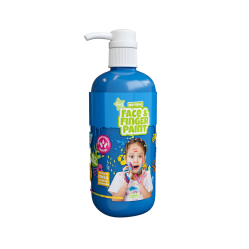 Natural Face & Finger Paint - 1000ml Bottle Dispenser - Blue (109008) - Toys