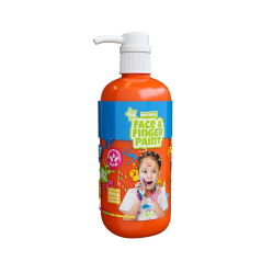 Natural Face & Finger Paint - 1000ml Bottle Dispenser - Orange (109013) - Toys