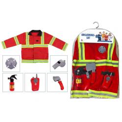 TOYMAX - Udklædningssæt brandmandsjakke rød med tilbehør (520219) - Toys