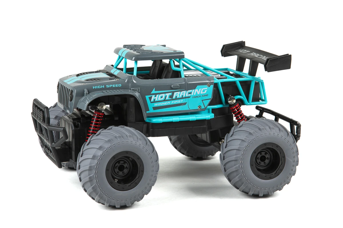 TEC-TOY - Hot Racing R/C 1:14, 2,4GHz 3,7V Li-Ion, blue (471408) - Toys