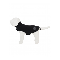 Peppy Buddy - Fleece Dog  Jacket XS, Black 30 cm - Pet Supplies
