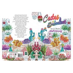 Hobby2You - Malebog A4 Cactus & Succulent 32 sider (789872) - Toys