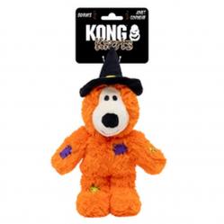 Kong - Halloween Wildknots Witch Bear - Orange - S/M - Pet Supplies