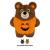 Kong - Halloween Snuzzles Bat & Bear Mix - 21,5x19x10 cm - Pet Supplies