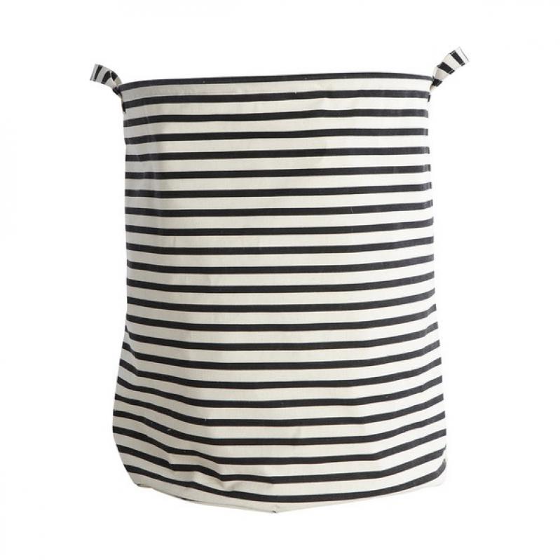 House Doctor - Stripes Laundry Bag Stripes - H50 cm - Black/White - Home and Kitchen House Doctor - Stripes Laundry Bag Stripes - H50 cm - Black/White - Home and Kitchen