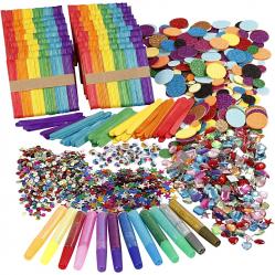 DIY Kit - Glitter AND Wood Sticks Mega Set 97435 - Toys