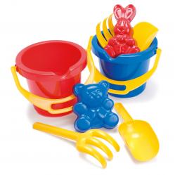 Dantoy - Bucket Set in Net 4 pcs 1429 - Toys