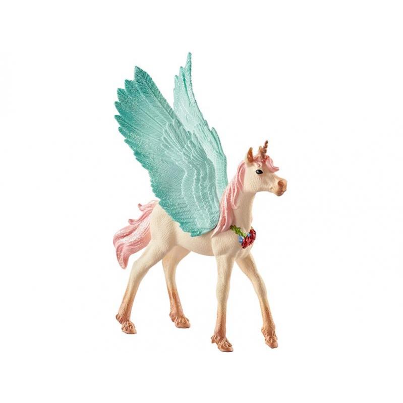 Schleich - Bayala - Decorated unicorn Pegasus, Foal (70575) - Toys