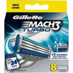 Gillette - Mach 3 Turbo Blades 8 Pcs - Health and Personal Care