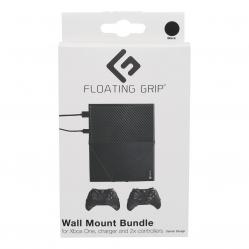 Xbox One Floating Grip Xbox One and Controller Wall Mounts - Bundle (Black) FG-XBO-142B-161B-BU