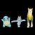 Pokemon - Battle Figure Set 3 pack - Squirtle, Machop and Boltund (PKW0180)