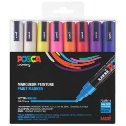 Posca - PC5M - Medium Tip Pen, 16 pc (14.61 x 15.24 x 4.19 cm 350 Grams)