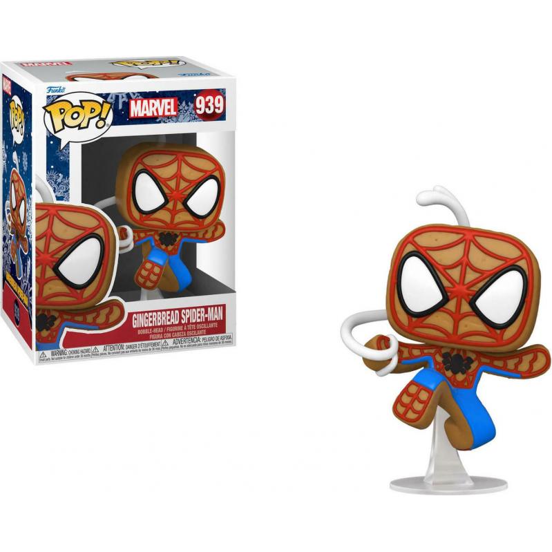 Funko Pop! Marvel: Holiday - Gingerbread Spider-Man #939 Bobble-Head Vinyl Figure