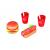 Small Wood - Lunch for Two - Hamburger and Hot Dog Set Menu L40152 - Toys