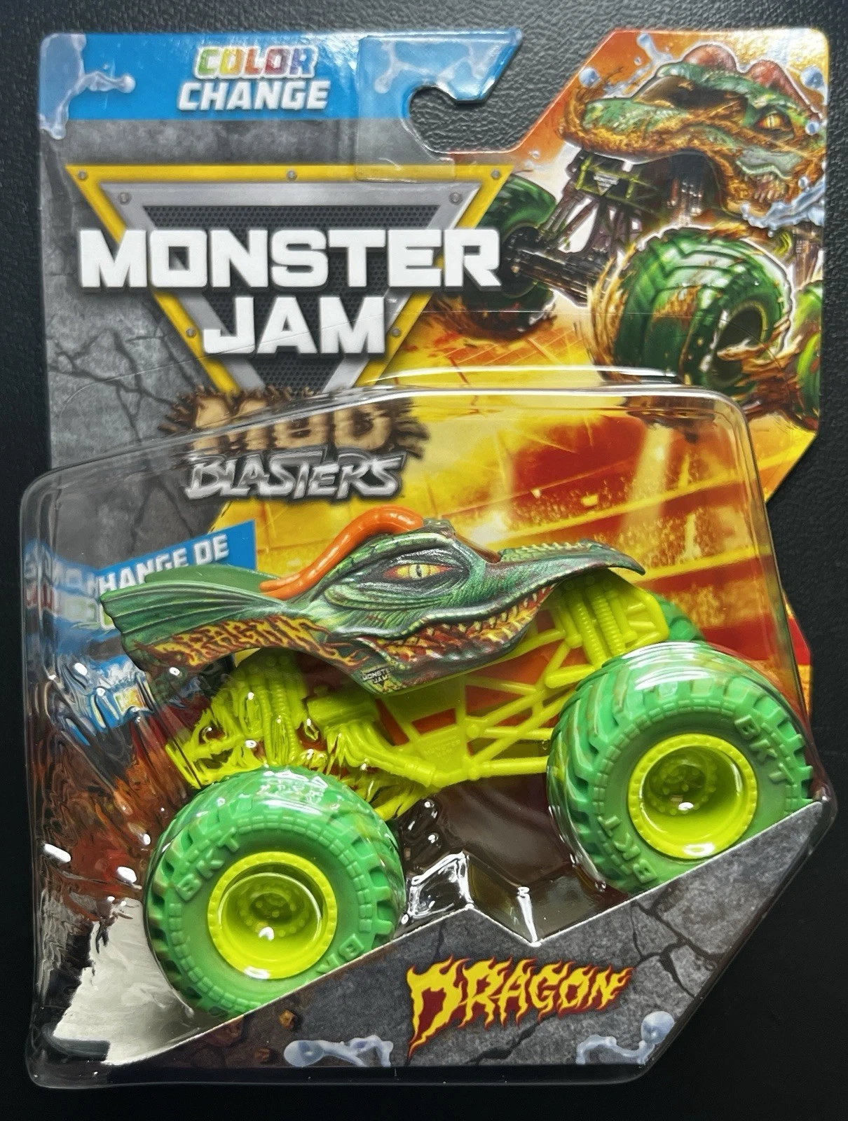 Monster Jam - 1:64 Mud Blasters - Dragon - Toys